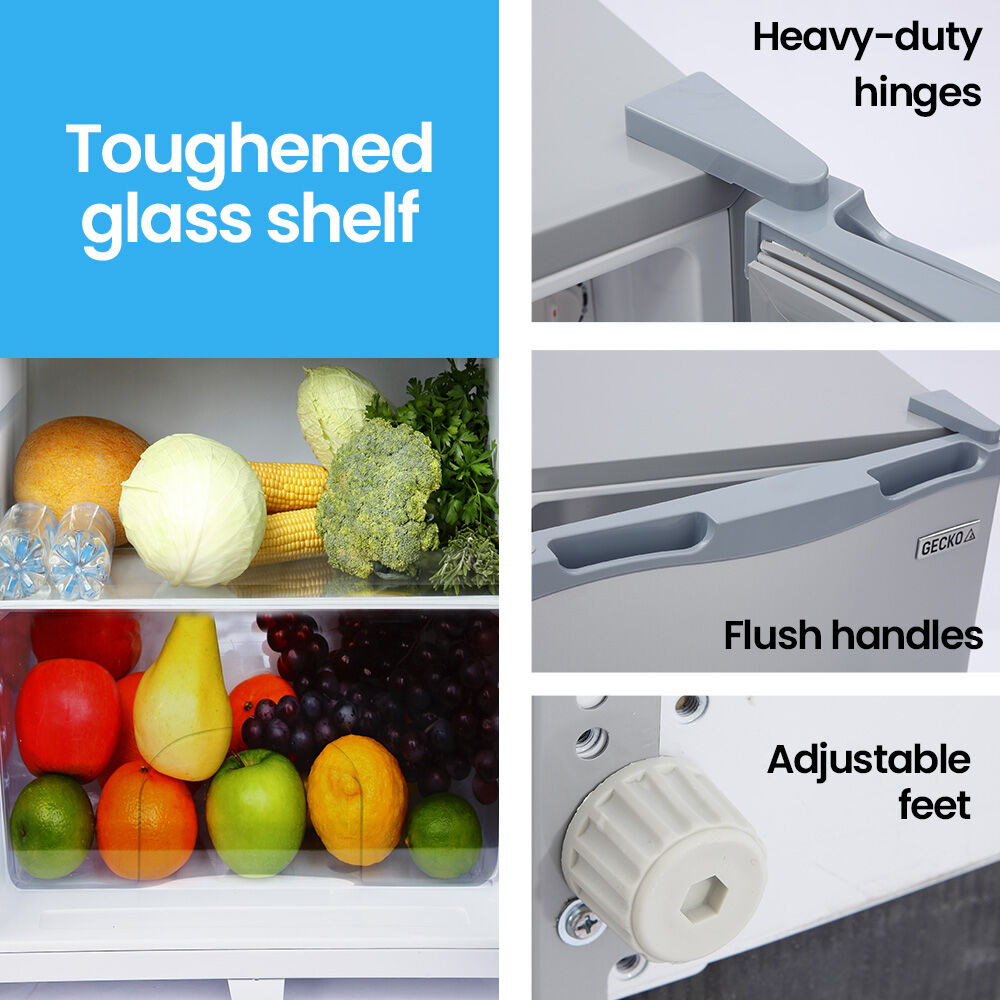 142L Upright Portable Fridge / Freezer, 12V/24V for Motorhome and Caravan, Silver