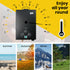 Portable Gas Outdoor Camping Hot Water Heater System, with 12V Pump, Shower Head, Black