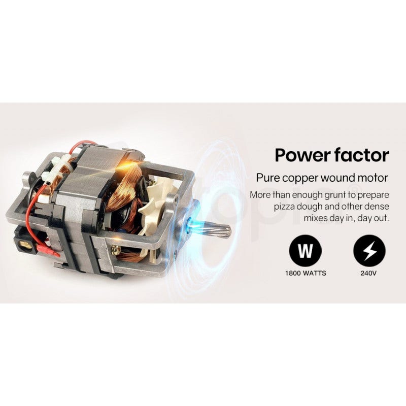 30L Spiral Dough Mixer Commercial Machine Bakery Bread Kneader Litre Small