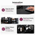 60cm 4 Burner Gas Cooktop, with Wok Burner, Tempered Glass, Natural Gas & LPG, Black