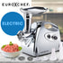 EUROCHEF Electric Meat Grinder, Stainless Steel Mincer Sausage Filler Kibbe Maker, Silver