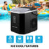 Portable Ice Maker Machine, Automatic, 12kg/day,  Auto Clean, with Scoop and Removable Basket, Black