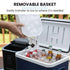Portable Ice Maker Machine, Automatic, 12kg/day,  Auto Clean, with Scoop and Removable Basket, Black