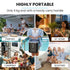 Portable Ice Maker Machine, Automatic, 12kg/day,  Auto Clean, with Scoop and Removable Basket, Black