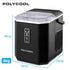 Portable Ice Maker Machine, Automatic, 12kg/day,  Auto Clean, with Scoop and Removable Basket, Black