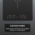 EUROCHEF Induction Cooktop, 2000W, 9 Heat Levels, Fast Electric Portable Cooker, Touch Controls