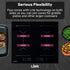 EuroChef 60cm 4 Zone Induction Cooktop, 7200W Electric, Dual Link Bridged Zone Hobs, Touch Controls