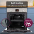 EuroChef 80L Oven Fan Forced Wall Built in Electric Stainless Steel
