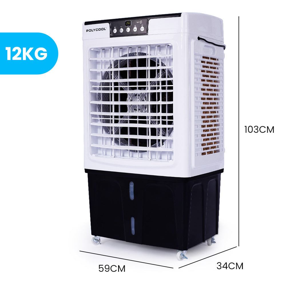 30L Evaporative Air Cooler Portable Industrial Fan, Purifier, Humidifier, Remote Control