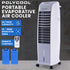8L Portable Evaporative Air Cooler 24 Hour Timer 4 in 1 Cooling Fan, Grey and White