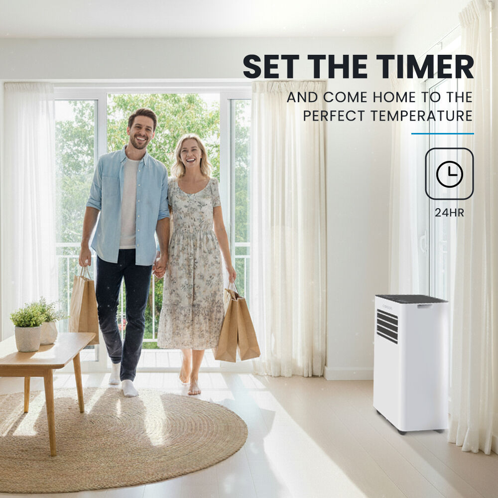 2.05kW Portable Air Conditioner, with Fan & Dehumidifier Mode, Remote Control, 24hr Timer, Sleep Mode