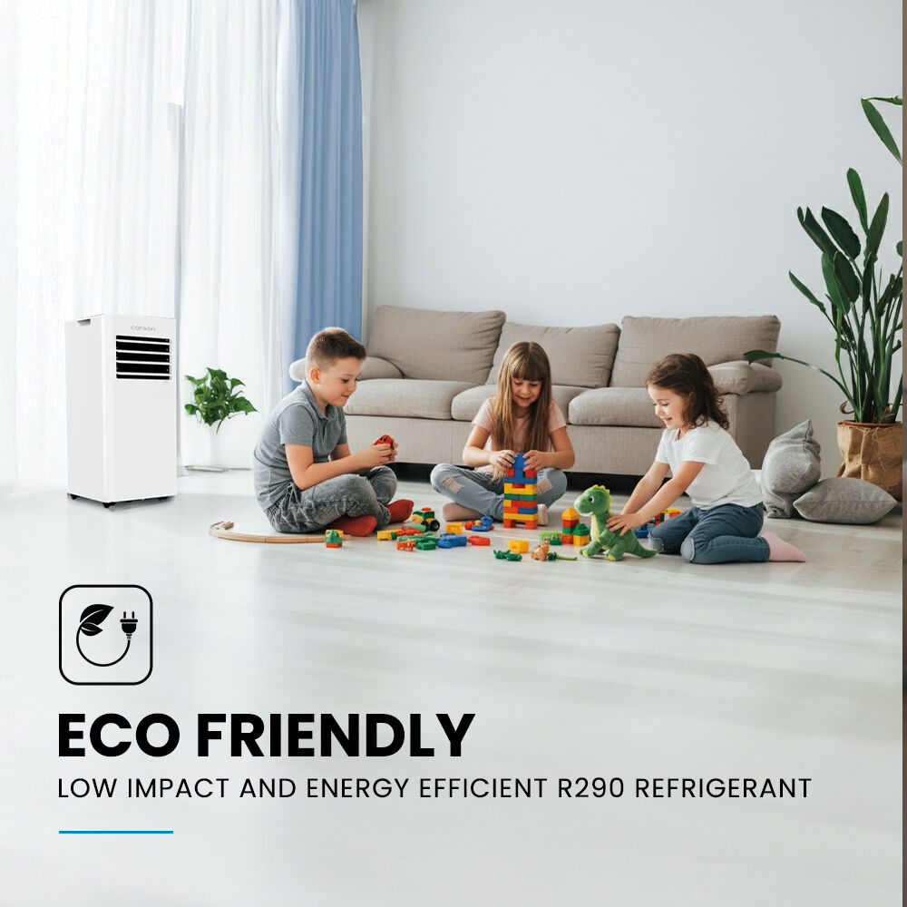 2.05kW Portable Air Conditioner, with Fan & Dehumidifier Mode, Remote Control, 24hr Timer, Sleep Mode