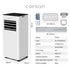 2.05kW Portable Air Conditioner, with Fan & Dehumidifier Mode, Remote Control, 24hr Timer, Sleep Mode