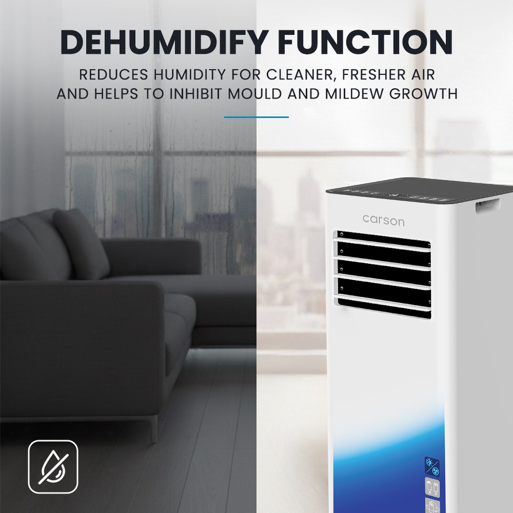 2.05kW Portable Air Conditioner, Bluetec Edition, Dehumidifier & Fan Mode, Remote Control, 24hr Timer, Sleep Mode