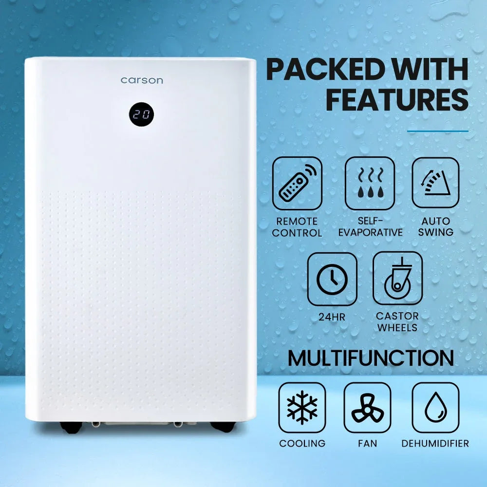 3.5kW Portable Air Conditioner, with Dehumidifier Mode & Fan Cooler