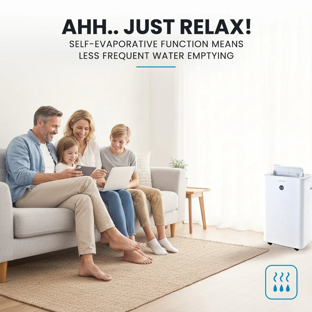 3.5kW Portable Air Conditioner, with Dehumidifier Mode & Fan Cooler