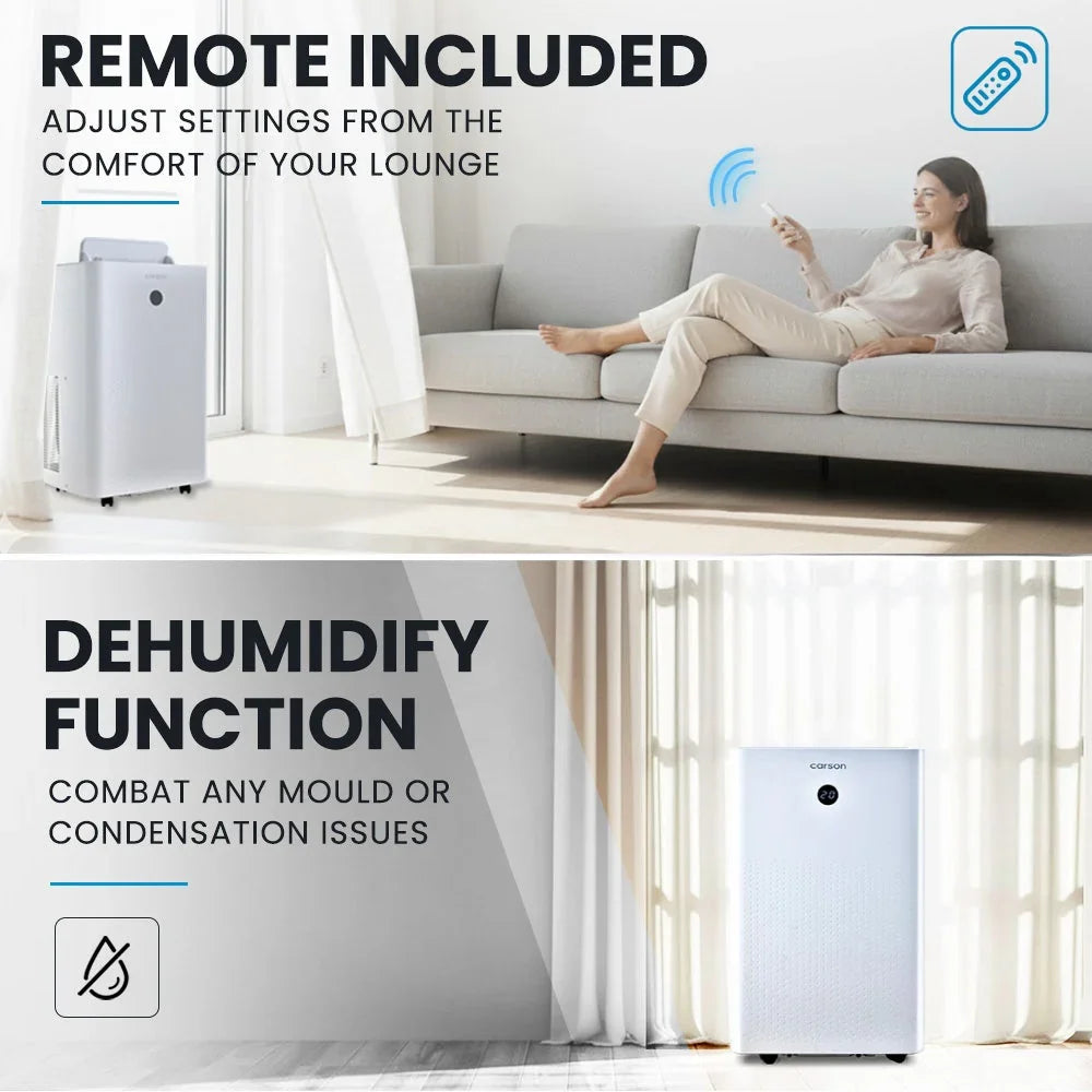 3.5kW Portable Air Conditioner, with Dehumidifier Mode & Fan Cooler