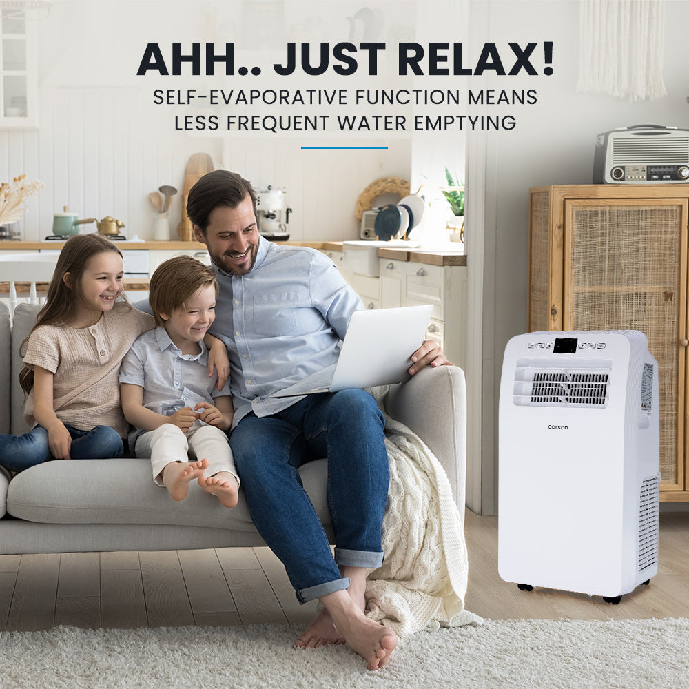 2.9kW Reverse Cycle Portable Air Conditioner and Heater, with Dehumidifier, Cooling and Heating AC
