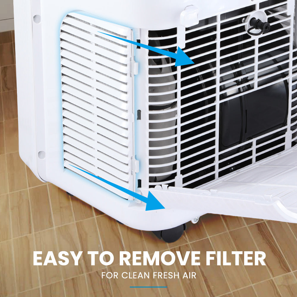 2.9kW Reverse Cycle Portable Air Conditioner and Heater, with Dehumidifier, Cooling and Heating AC