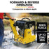 185kg Reversible Vibratory Plate Compactor, Commercial 9HP 270cc, 500x700mm, Wheel Kit, for Sand Soil Gravel Asphalt (BCX-950)