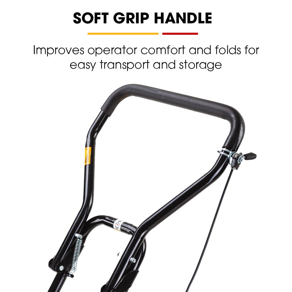 BAUMR-AG 60kg 370x510mm 6.5HP Plate Compactor, Paver Pad, Transport Wheels