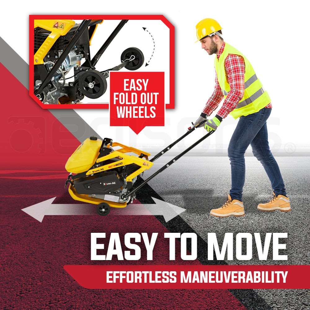 BAUMR-AG 111kg 400x545mm 7.0HP Plate Compactor, Sprinkler System (BCX-800)
