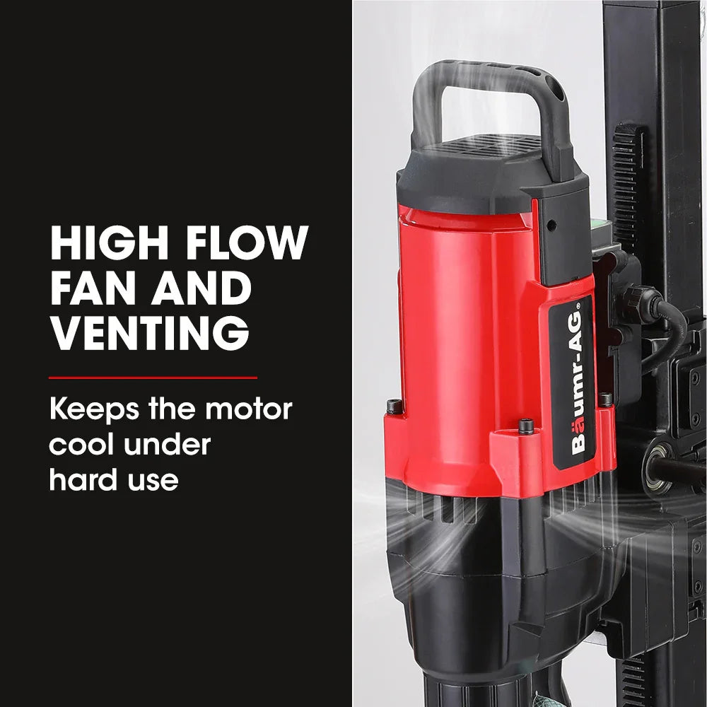 3200W 280mm Concrete Core Drill with Stand Rig