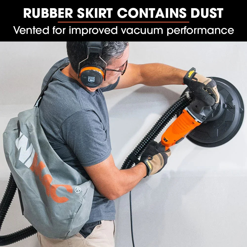 1800W Drywall Sander Plaster Automatic Wall Gyprock Vacuum System