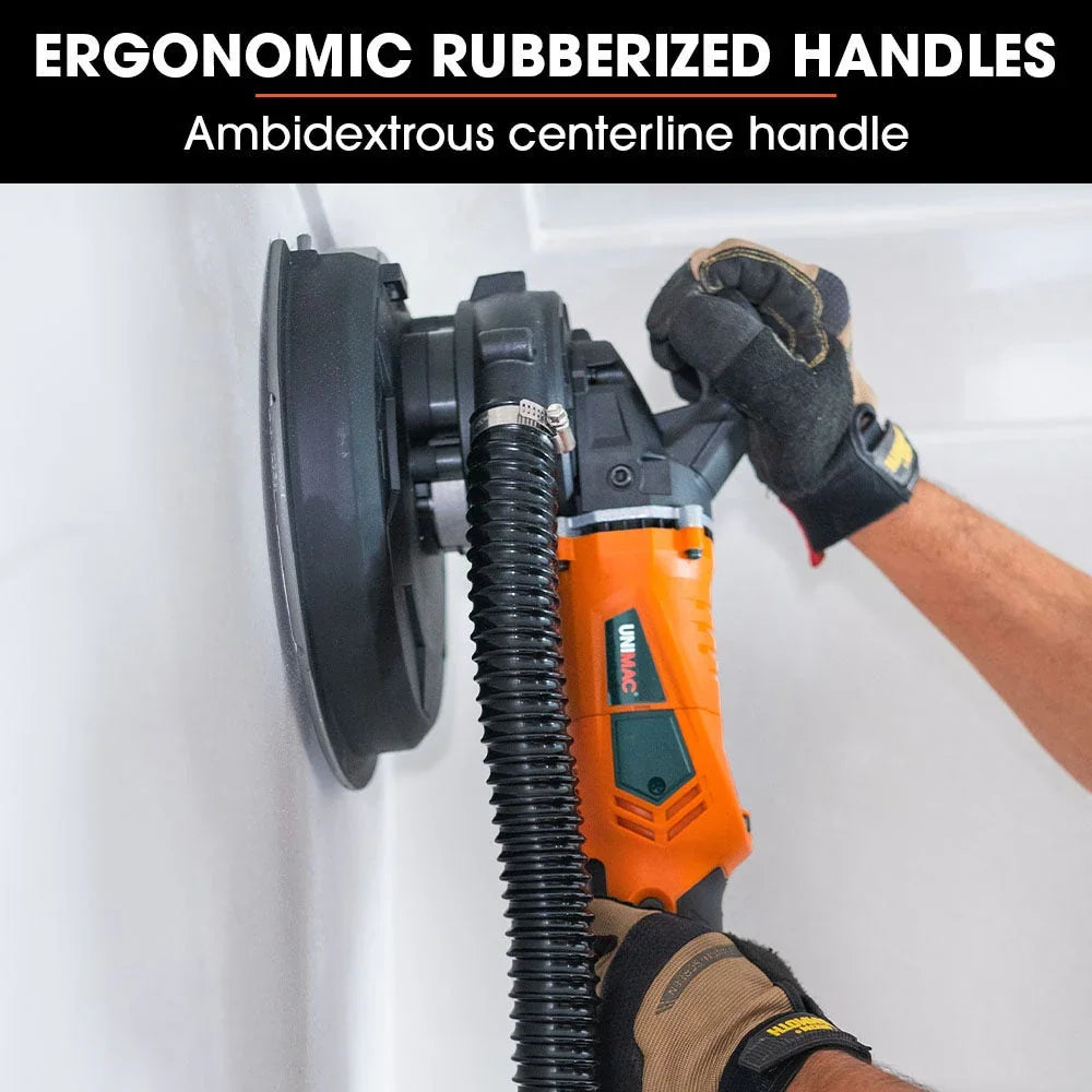 1800W Drywall Sander Plaster Automatic Wall Gyprock Vacuum System
