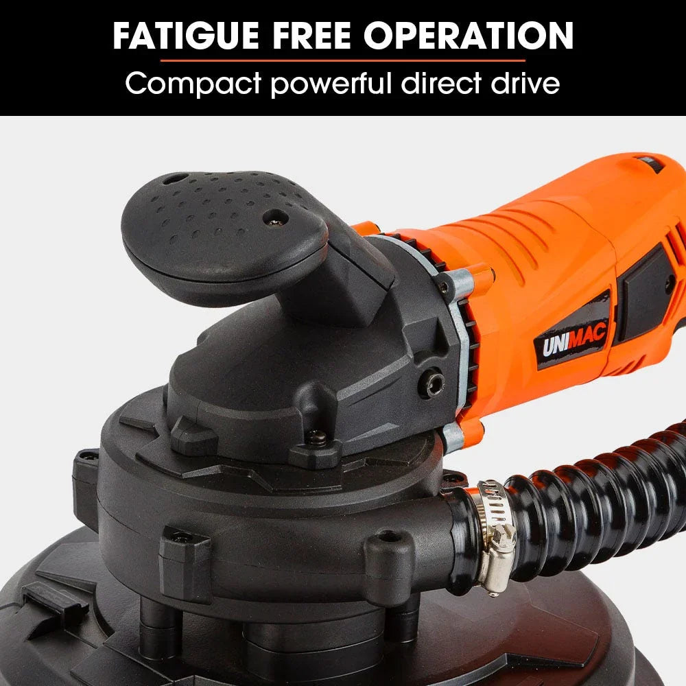 1800W Drywall Sander Plaster Automatic Wall Gyprock Vacuum System