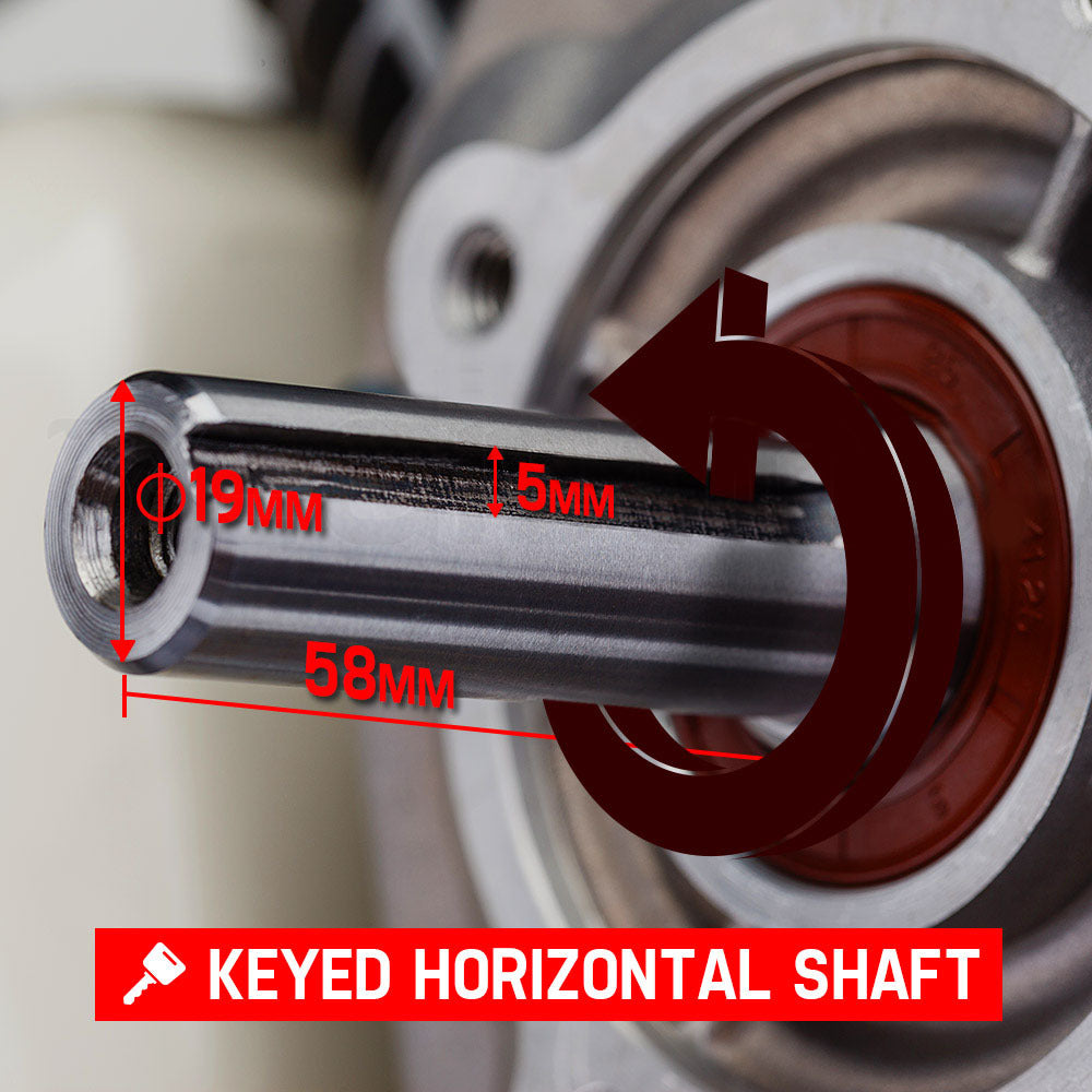 6.5HP Petrol Stationary Engine Motor 4-Stroke OHV Horizontal Shaft Recoil Start