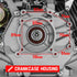 13HP Petrol Stationary Engine OHV 4 Stroke Horizontal Shaft Electric Start Motor