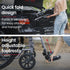 24 Inch Folding Wheelchair Lightweight Portable for Elderly and Disabled, Grey