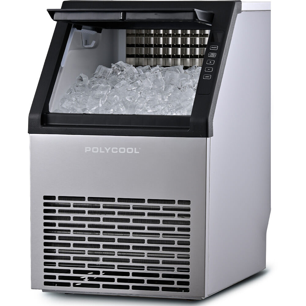 Commercial Ice Maker Machine, up to 45kg/24hr, Timer & Self Cleaning Programs
