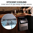 Commercial Ice Maker Machine, up to 45kg/24hr, Timer & Self Cleaning Programs