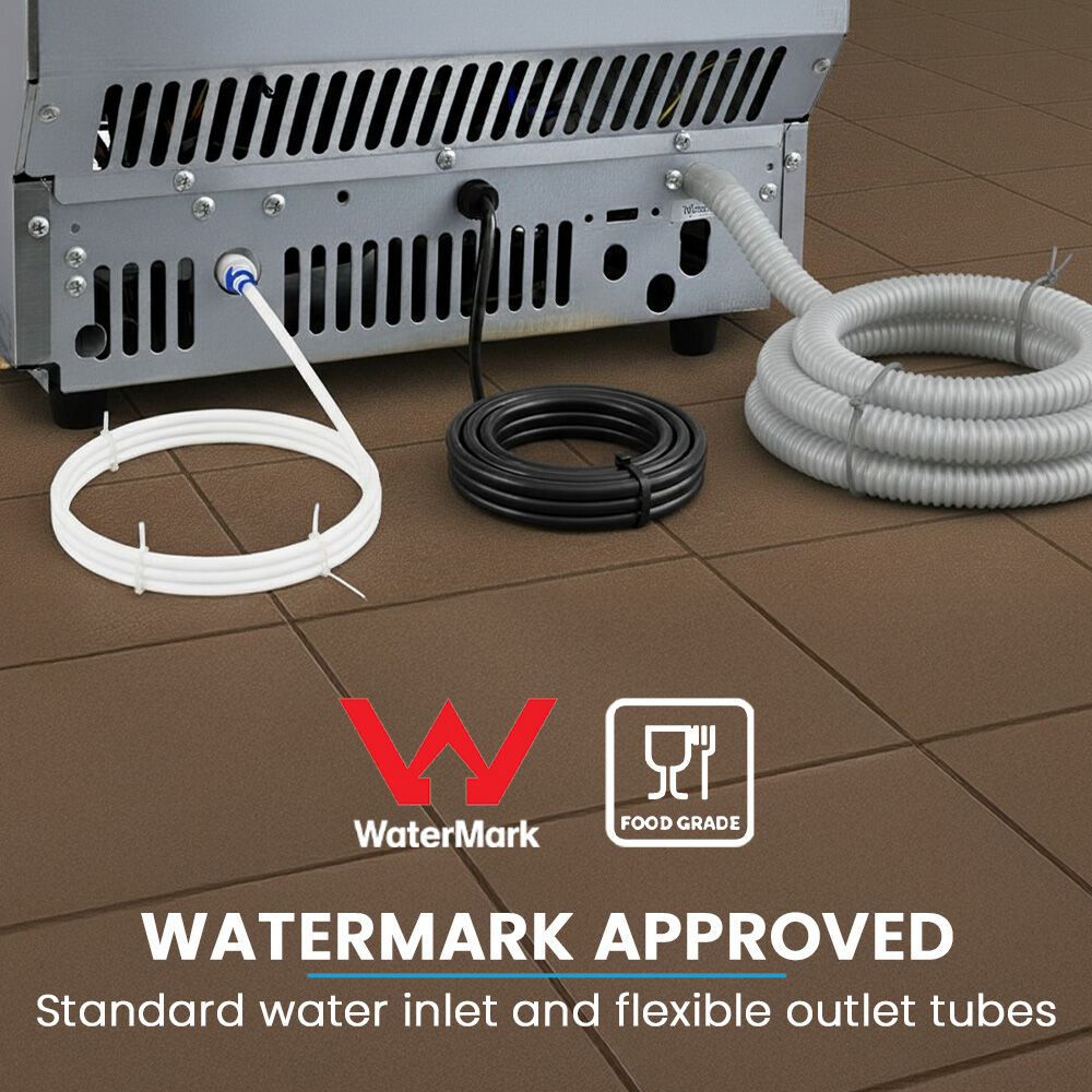 Commercial Ice Maker Machine, up to 45kg/24hr, Timer & Self Cleaning Programs