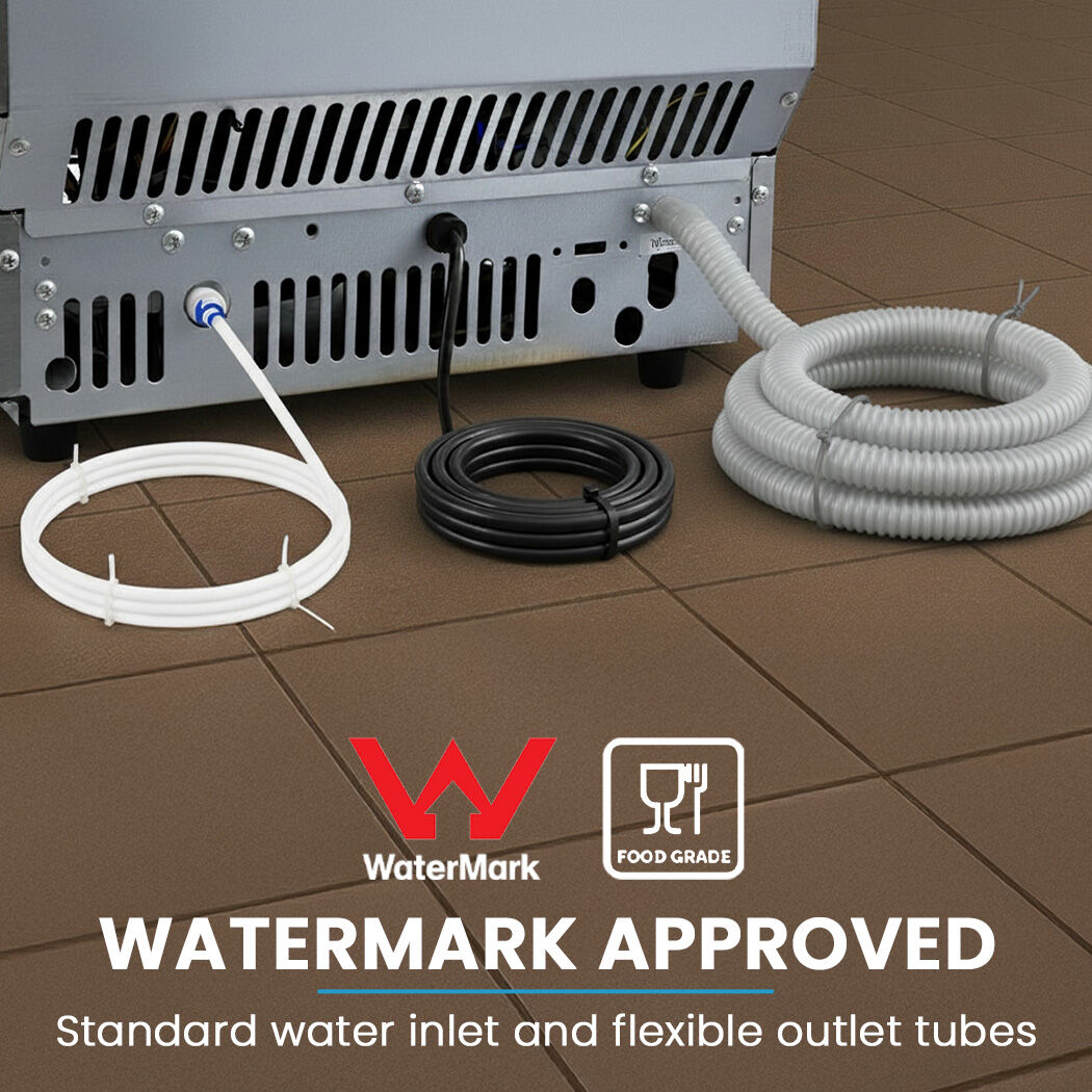 Commercial Ice Maker Machine, up to 60kg/24hr, Timer & Self Cleaning Programs