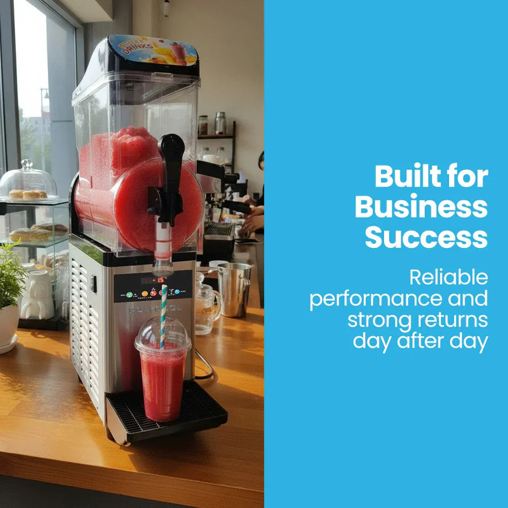 12L Single Tank Commercial Slush Machine, Digital Control Panel, SAA Approved, Juice and Frozen Slushy Maker