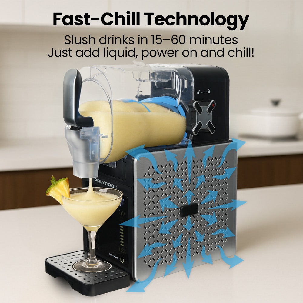 3L Slushie Frozen Drink Maker, Home Slush Machine, Fast Chilling, Easy Digital Controls