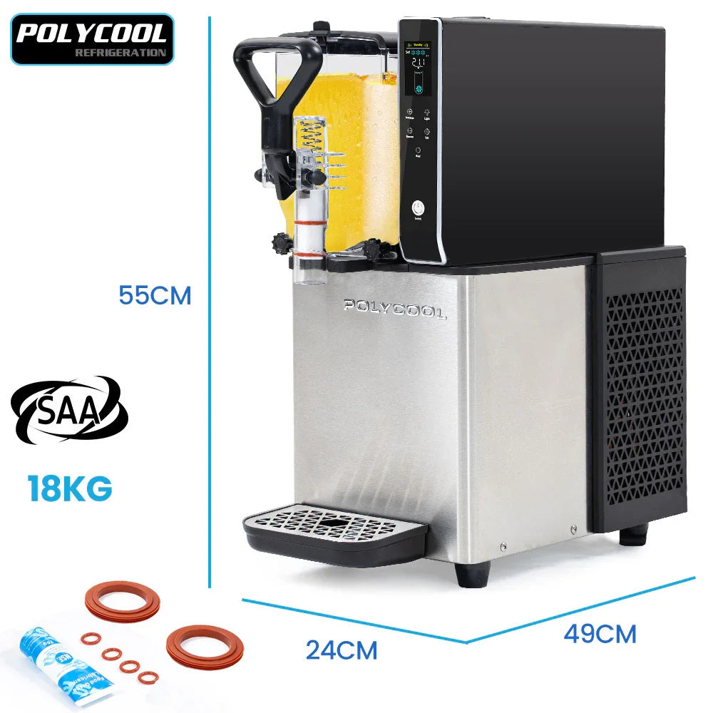 3L Single Tank Slushie Machine, Digital Control Slushy Maker
