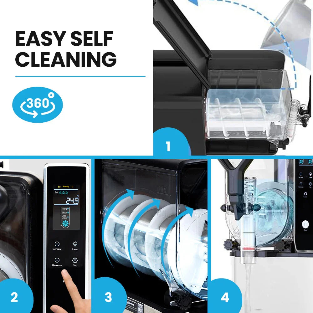 3L Single Tank Slushie Machine, Digital Control Slushy Maker