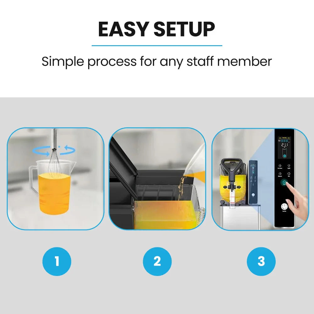 3L Single Tank Slushie Machine, Digital Control Slushy Maker