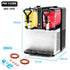 6L Double Tank Slushie Machine, Independent Digital Control Slushy Maker