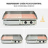 THERMOMATE Commercial Electric Griddle TH-G06, 4400W 73x40cm Half Ribbed Dual Surface