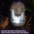 PROTEGE Lion Head Solar Powered Water Feature Fountain, Traditional Design, with Panel Kit, LED Lights