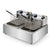 EuroChef Commercial Double Tank Deep Fryer – 2400W×2, 60–200°C, Stainless Steel
