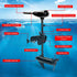 45 LBS Electric Trolling Motor Inflatable Boat Outboard Engine Fishing Marine