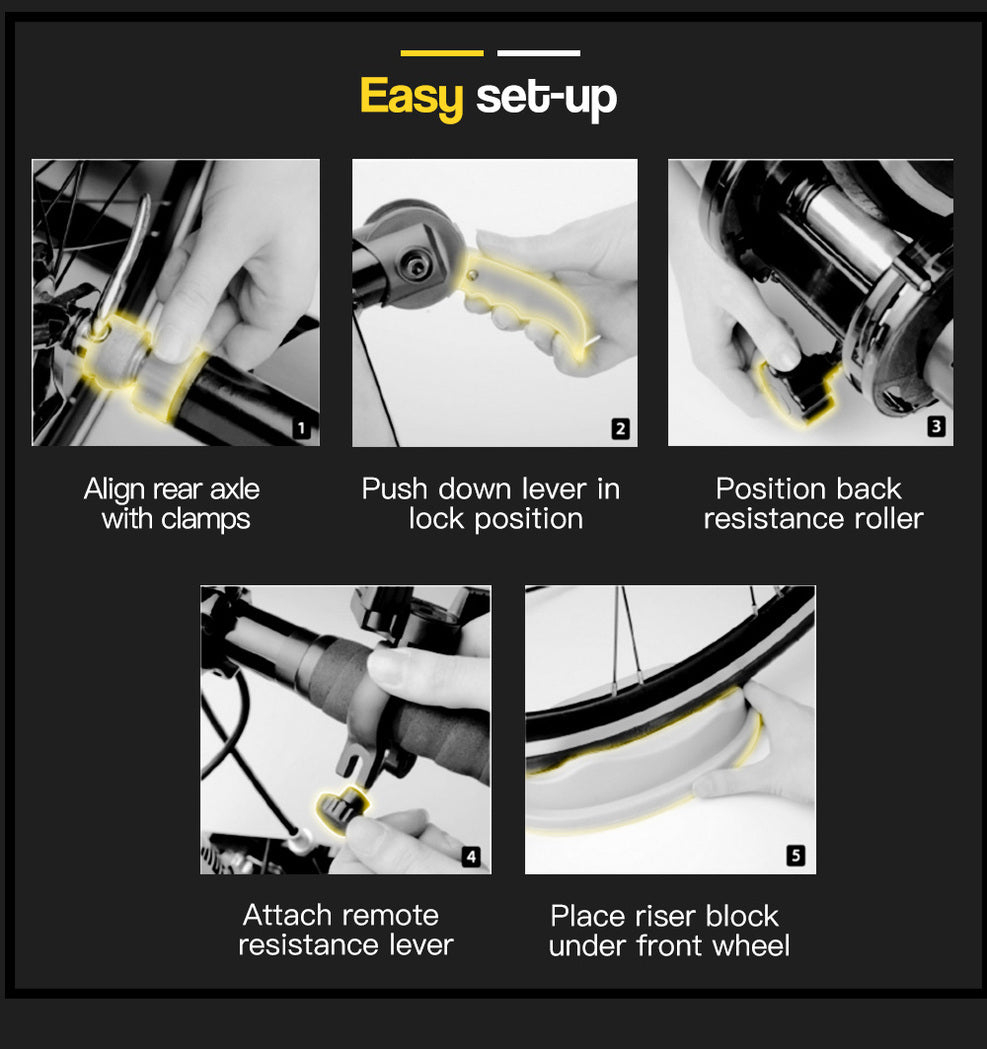 Indoor Bicycle Trainer - Bike Cycling Stationary Magnetic Stand Training