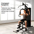 Multi-Station Compact Home Gym Set, 150lbs Weight Plates- M8000