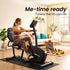 Magnetic Recumbent Exercise Bike, LCD Display, Heart Rate Sensors, Adjustable Seat, 8-Level Resistance, Comfortable Seated Home Cardio Fitness Machine